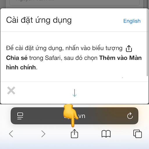 PWA Install Step 1